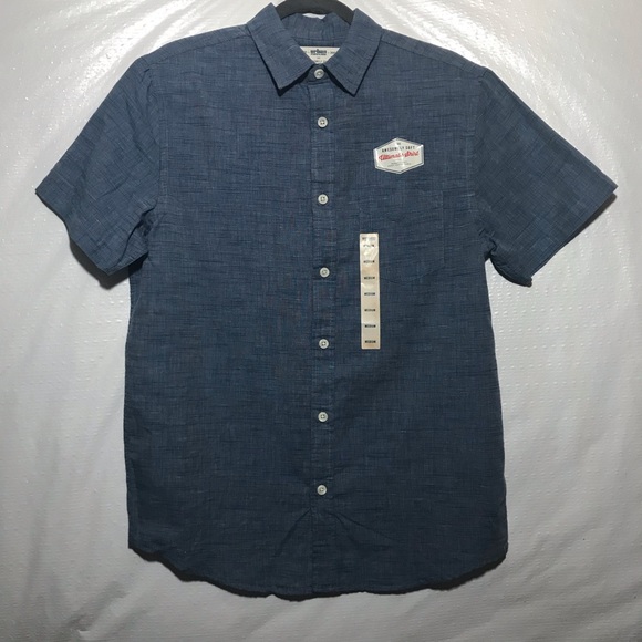 Urban Pipeline Men’s Blue Short Sleeve Shirt - Picture 2 of 5